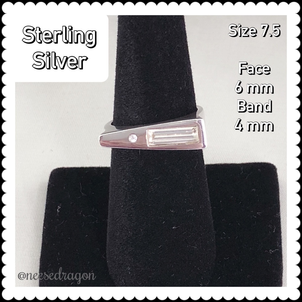 Sterling 925 Silver and CZ Ring